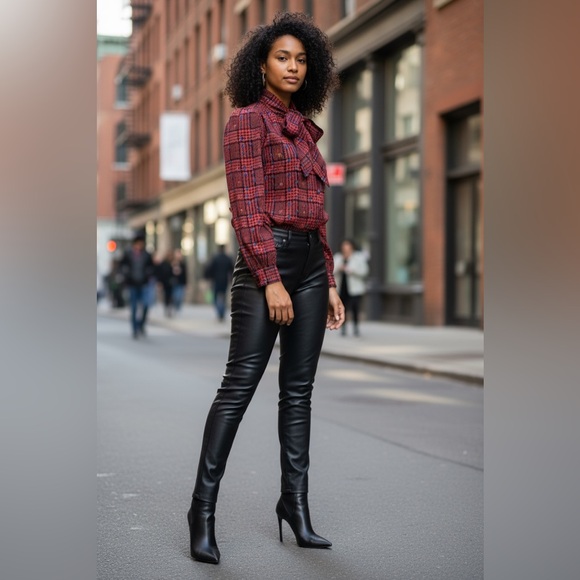 Vintage Sasson bow tie blouse. - Picture 3 of 3